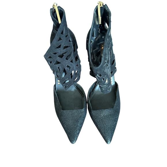 Dolce Vita Kadyn Geometric Black Cut Out Heels size 7.5 - Picture 4 of 7